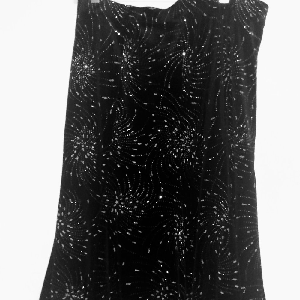 CHOICES WOMEN SPARKLE GLITTER SKIRT SIZE L